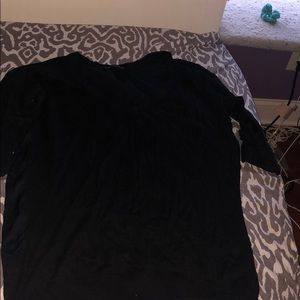 black 3 quarter sleeve sweater
